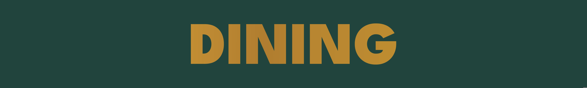 Dining Banner